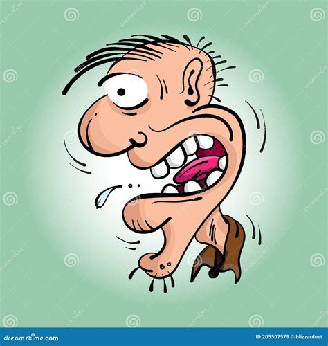 Funny Cartoon Character with a Surprised Face Stock Vector - Illustration of drawing, funny ...