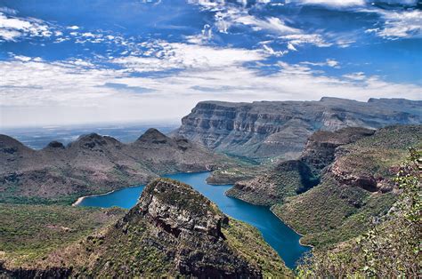 river, Canyon, Nature, Landscape, Mountain, Clouds, Cliff, South Africa ...