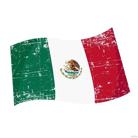 Grunge Mexican Flag Vector in Illustrator, SVG, JPG, EPS, PNG ...