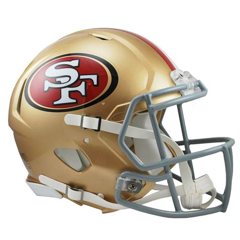 San Francisco 49ers Riddell NFL Full Size Speed Replica Football Helmet ...