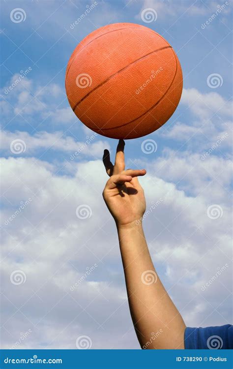 Spinning Basketball Stock Photo - Image: 738290