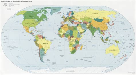 Mapa-Múndi - Continentes, Países e Estados - Cola da Web