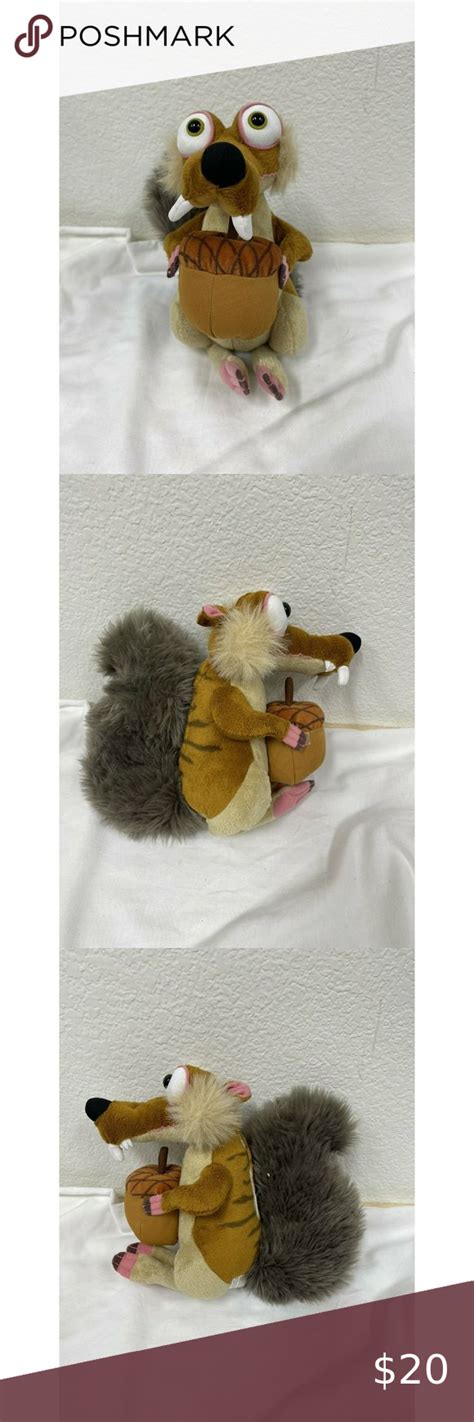 Ice Age Continental Drift Shivering Scrat Plush - Acorn Working EUC 2012 in 2022 | Plush ...