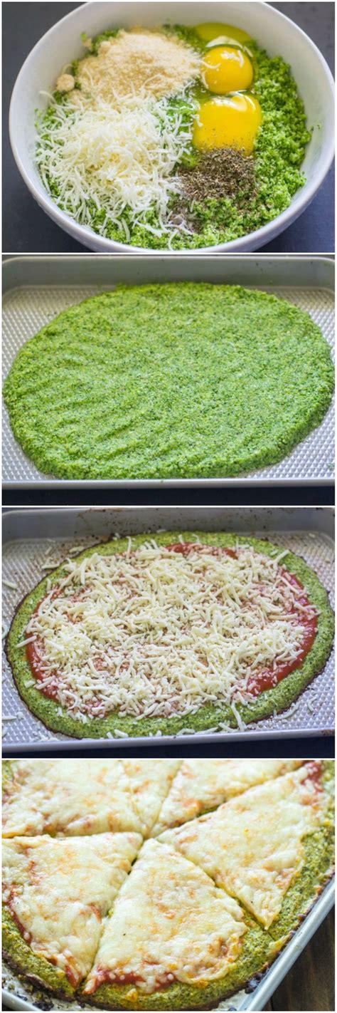 Broccoli Crust Pizza | Gluten free and vegetarian. | Click for healthy ...