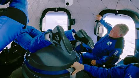 William Shatner and Crew Float in Space - The New York Times