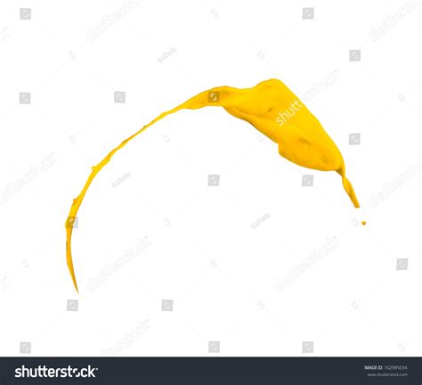 Yellow Paint Splash Isolated On White Stock Photo 162985034 | Shutterstock