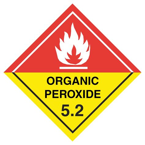 Organic Peroxide (5.2) Hazard Symbol - GHS Diamond Sign - Aston Safety ...