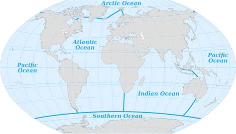 Map Of The World With Oceans - Winter Storm 2024