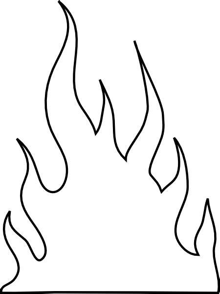 Flames Outlines Clip Art at Clker.com - vector clip art online, royalty free & public domain