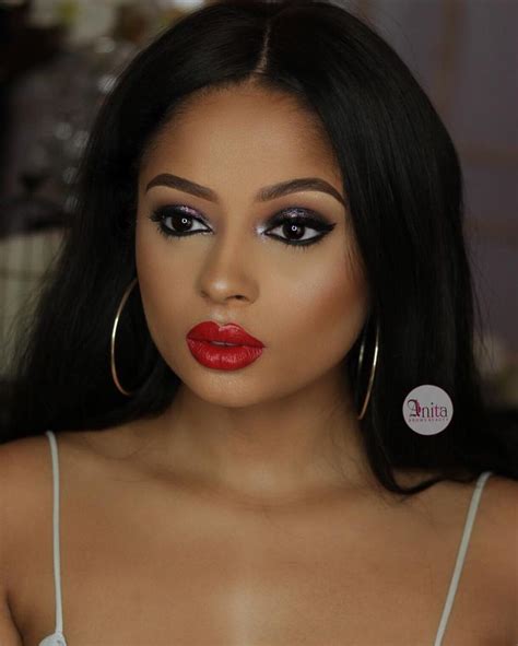 Best Matte Red Lipstick For Dark Skin With Smokey Eyes on Stylevore