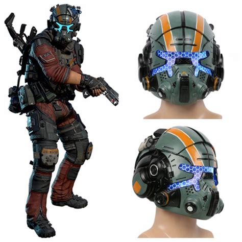 5 Cool Titanfall 2 Pilot Helmet 3d Model - Shop Mockup