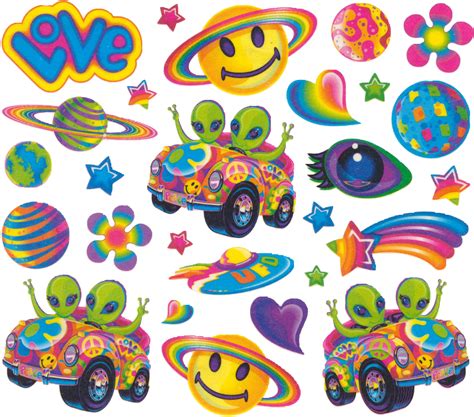 Lisa Frank 90s Stickers Clipart - Full Size Clipart (#1465298) - PinClipart