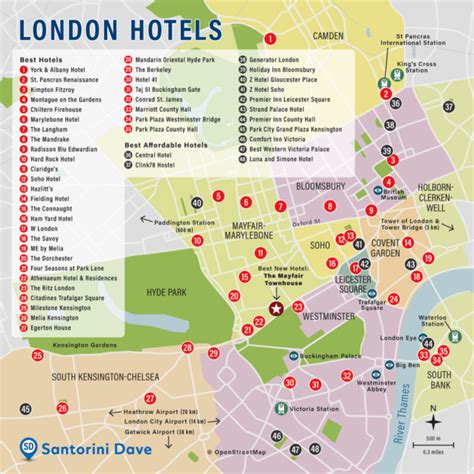 LONDON HOTEL MAP - Best Areas, Neighborhoods, & Places to Stay