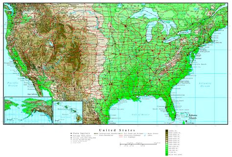 Map Of Usa Topographic – Topographic Map of Usa with States