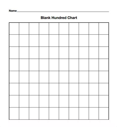 Blank Chart Template Word