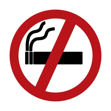 Free Vector | No smoking sign smokers warning addiction prohibit vector illustration