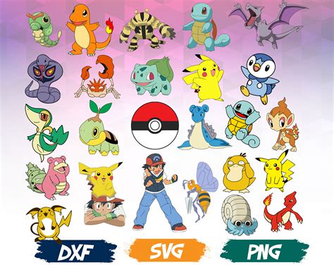 Pokemon svg/ Pokemon SVG file DXF PNG/ Pokemon svg Cut File | Etsy