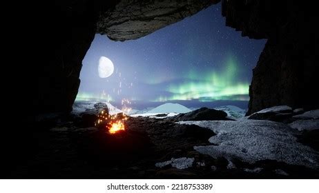 Inside Ice Cave Background Incredible View Stock Illustration 2218753389 | Shutterstock