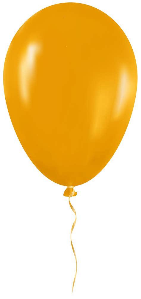 Yellow Balloon PNG Clip Art - Best WEB Clipart