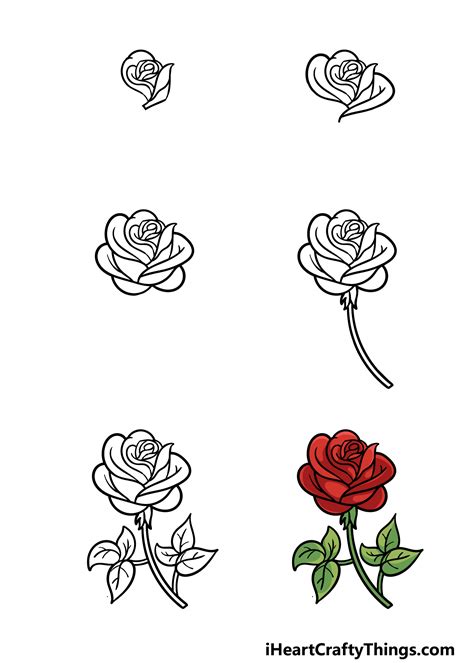 Rose Flower Cartoon Pics | Best Flower Site