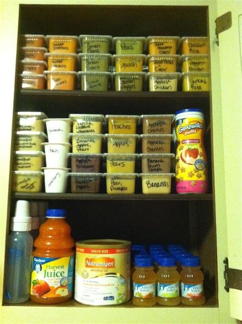 organize baby food - Google Search #babystufforganization | Baby storage, Baby organization ...