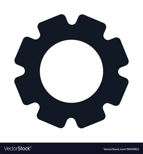 Gear wheel icon Royalty Free Vector Image - VectorStock