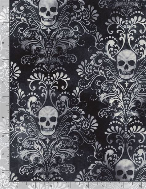 Skull Fabric Skull Fabric by the Yard - Etsy