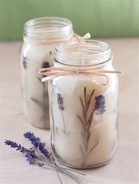 DIY: Pressed Herb Candles