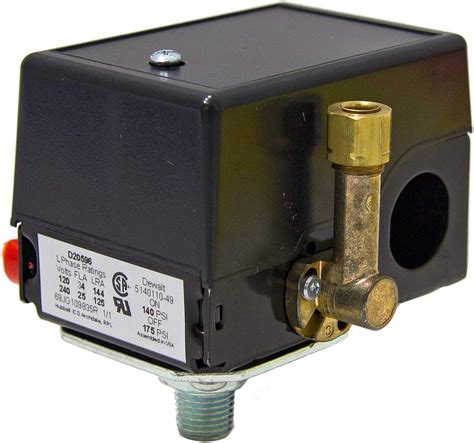 Amazon.com: 5140110-49 Pressure Switch Replacement for Craftsman Air Compressor 145/175: Home ...