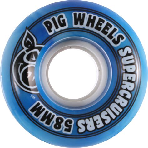 Pig Supercruiser Cruiser Skateboard Wheels - blue swirl (85a) | Tactics