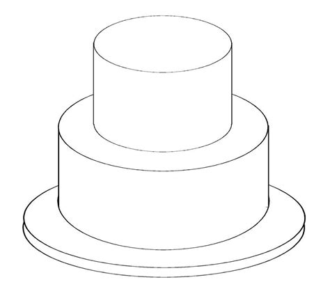 Birthday Cake Outline | Free download on ClipArtMag