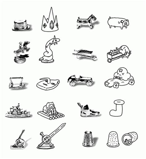 Monopoly Pieces Clipart