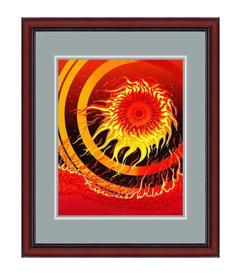 FIRE ART PRINT ON PAPER | FRAMED - Santi Arts Online