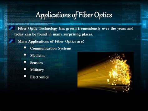 Fibre optics