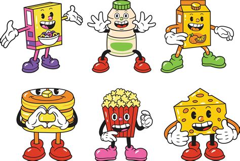 Cartoon cheese character set with different emotions and expressions. Vector illustration ...