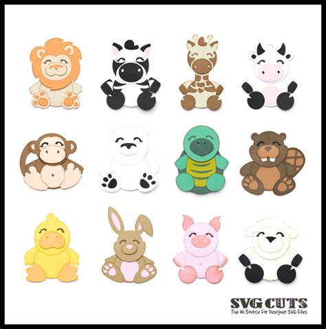 Craft Supplies & Tools Laser cut animals svg bundle 60 pcs Glowforge animals svg file Animals ...