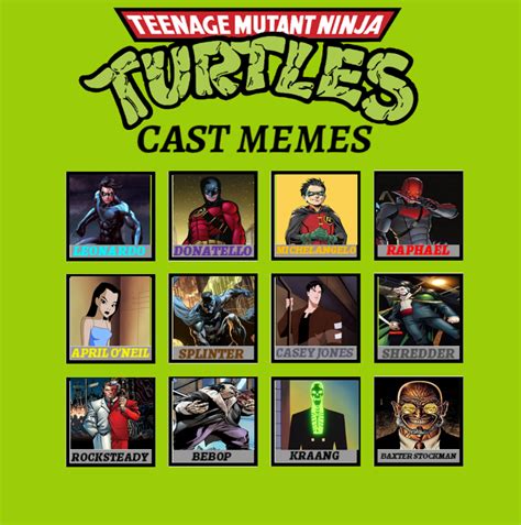 My TMNT 1987 Cast Meme by Raul3452 on DeviantArt