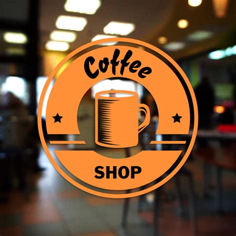 Coffee shop window decals, decorative stickers #CSP001 – Vivid