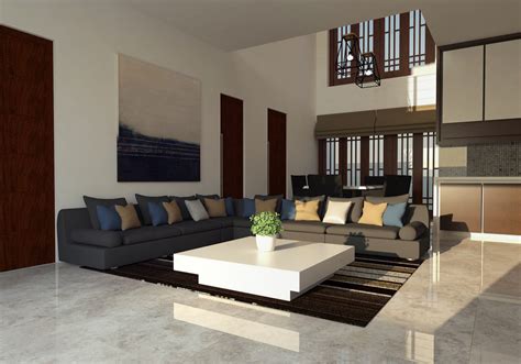 modern house interior on Behance