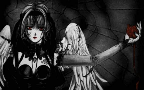 Anime Gothic Angel Wallpaper - WallpaperSafari