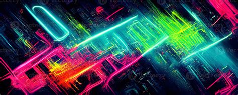 illustration of gaming background abstract, cyberpunk style of gamer ...