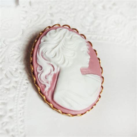 Pink Cameo Brooch | Online jewelry store, Jewelry branding, Cameo brooch