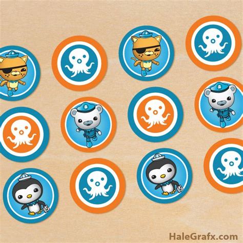 FREE Printable Octonauts Cupcake Toppers Ocean Birthday, Fourth ...