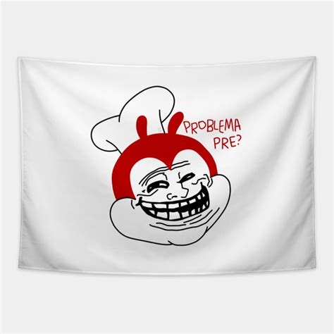 JOLLIBEE TROLL FACE FUNNY FILIPINO MEME - Jollibee - Tapestry | TeePublic