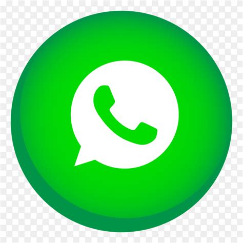 Green whatsapp icon on transparent background PNG - Similar PNG