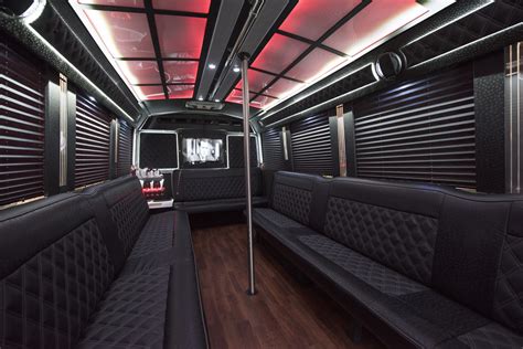 26 Passenger Limo Bus Interior - Atlantic Limo