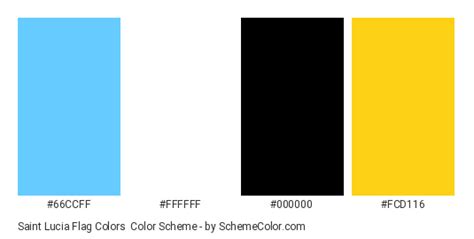 Saint Lucia Flag Colors » Country Flags » SchemeColor.com