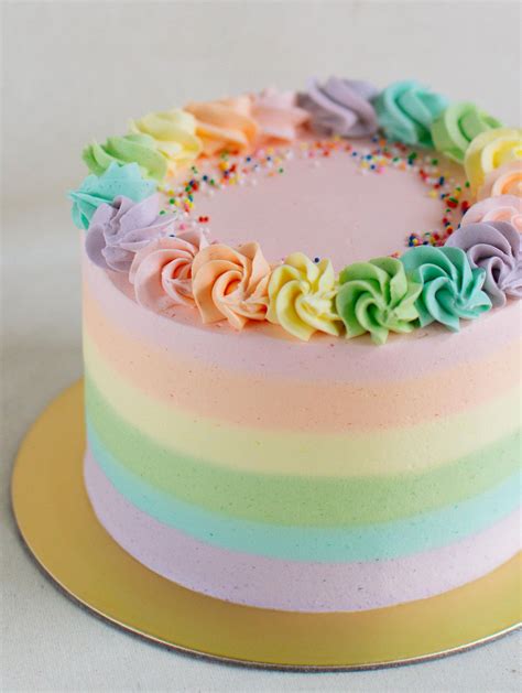 Edith Patisserie | Pastel rainbow cake, Rainbow birthday cake, Pastel cakes