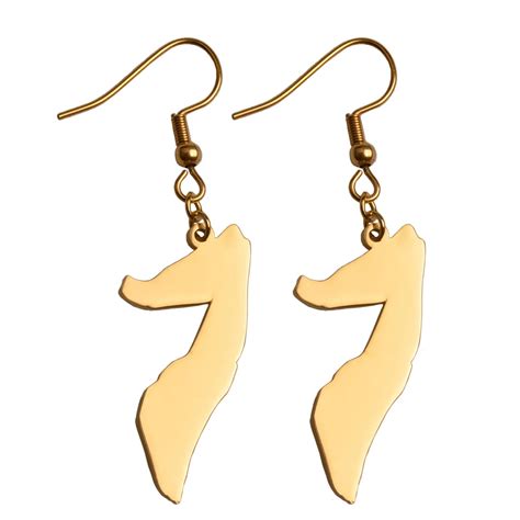 Somalia Map Earrings for Women Girls Gold Color and Stainless Steel Jewelry Somali Ethnic Gifts ...