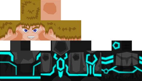 Minecraft Skin Template Png, Purple eyed, teal or turquoise haired pe.